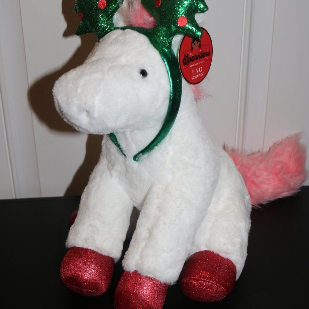 F.A.O Schwartz pony Sparklers wear and share with removeable tree headband NWT - Picture 1 of 7